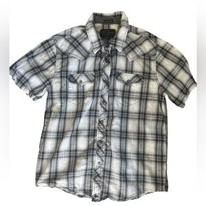 Cody James Short Sleeve Plaid Button Down | L